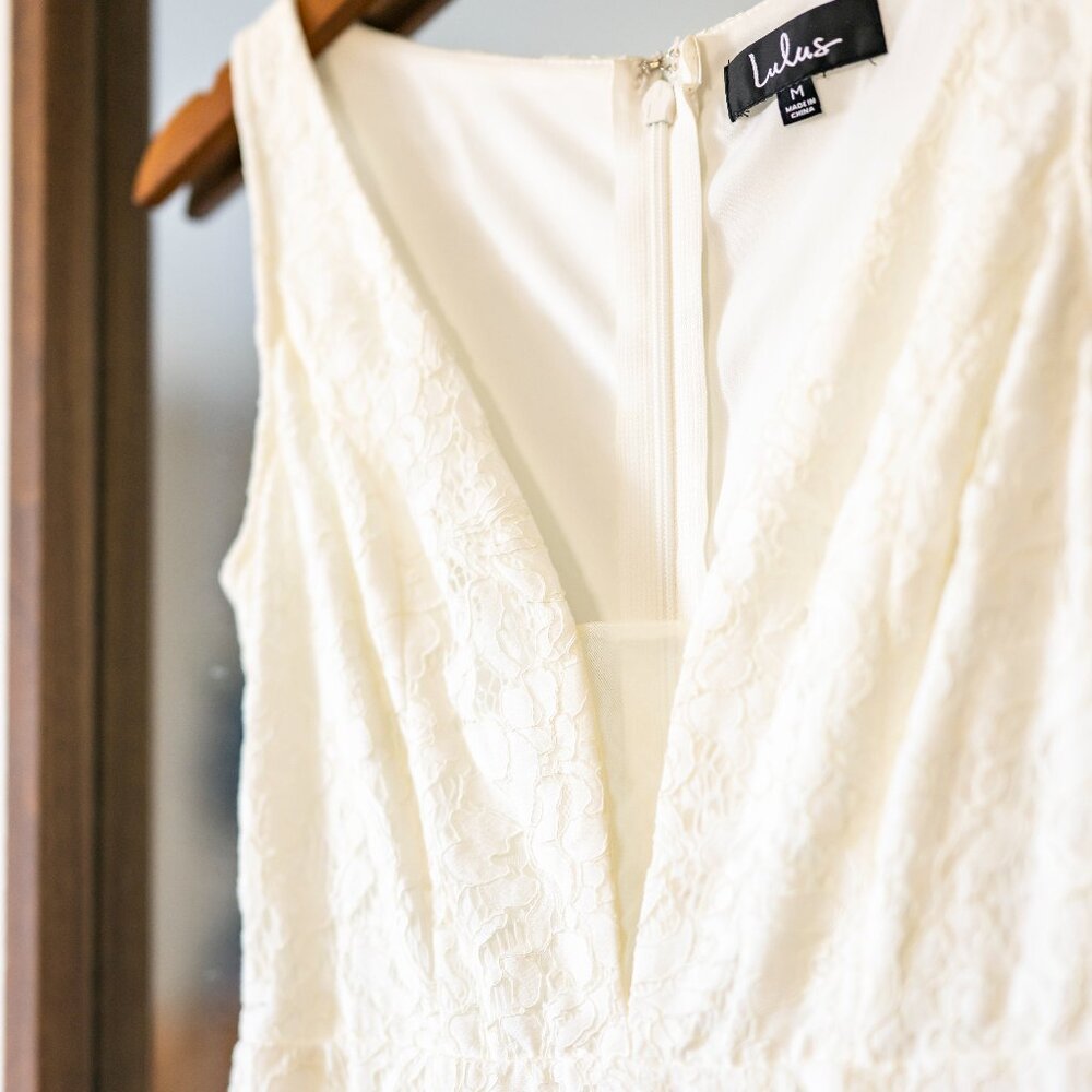 Lulus Everly White Lace Maxi Dress